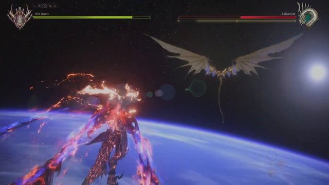 FINAL FANTASY XVI - Ifrit Risen vs Golden Bahamut boss fight смотреть онлайн