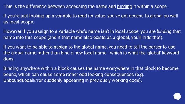 Why isn't the 'global' keyword needed to access a global variable? смотреть онлайн