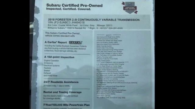 2018 Subaru Forester смотреть онлайн