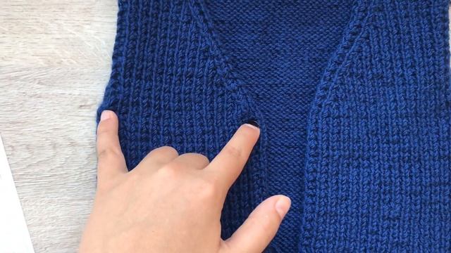 Мастер класс Детский кардиган спицам / Кардиган с V-образной горловиной / экспресс мк