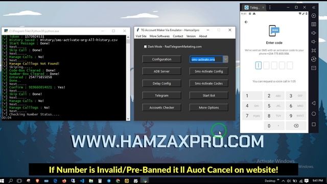 Telegram Account Creator via Emulator | New Automatic Telegram Account Creator 2023 смотреть онлайн