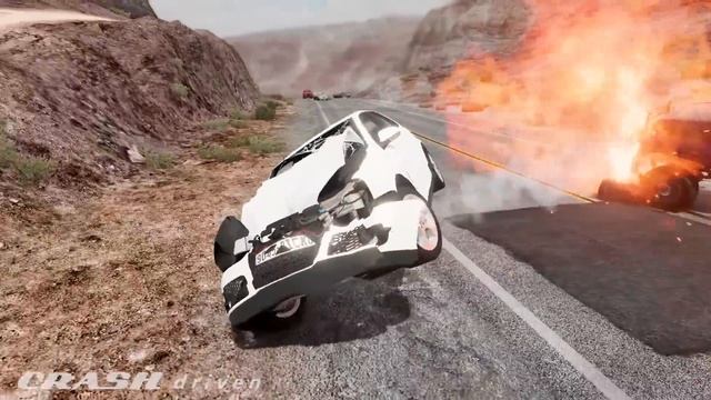 Extreme Car Crashes Compilation #247 - BeamNG Drive | CRASHdriven