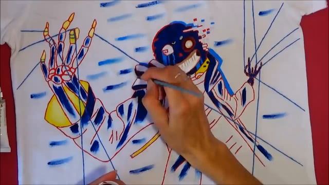 Как рисовать ЭРРОР САНСА ,РИСУЕМ НА ФУТБОЛКЕ ERROR SANS Undertale Errortale