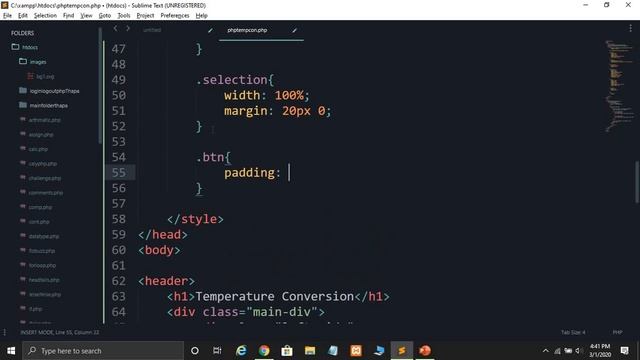 PHP Challenge #4 | PHP TEMPERATURE CONVERSION APP | PHP Tutorial in Hindi #40 смотреть онлайн