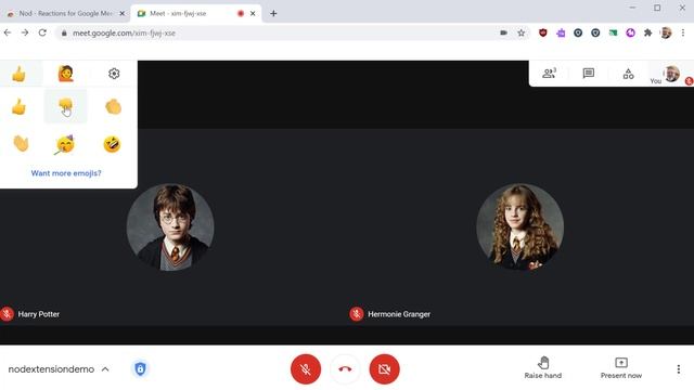 Raise Hand in Google Meet (Nod Chrome Extension) смотреть онлайн