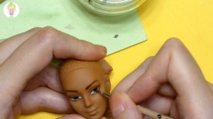 OOAK куклы Бабри акварельными карандашами