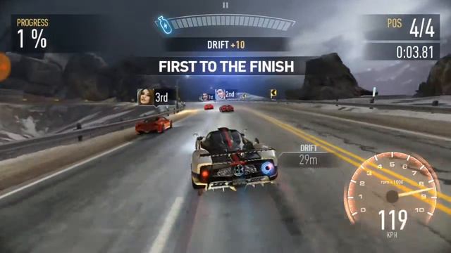 Need For Speed™ No Limits (Chapter 6 - Manace) Race 10 PAGANI Zonda Cinque смотреть онлайн