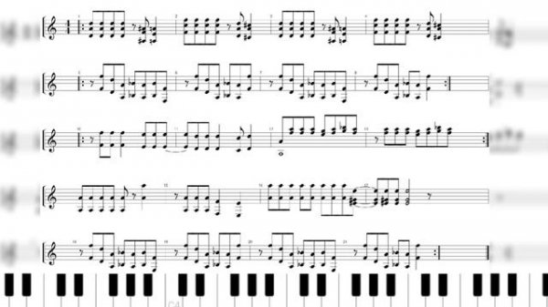 Mindless Self Indulgence - Get It Up (easy piano tutorial/sheet notes)