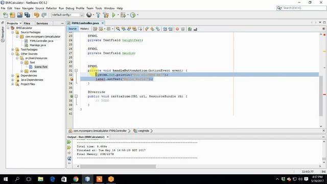 BMI Calculator By JavaFX-Maven In Netbeans IDE. смотреть онлайн