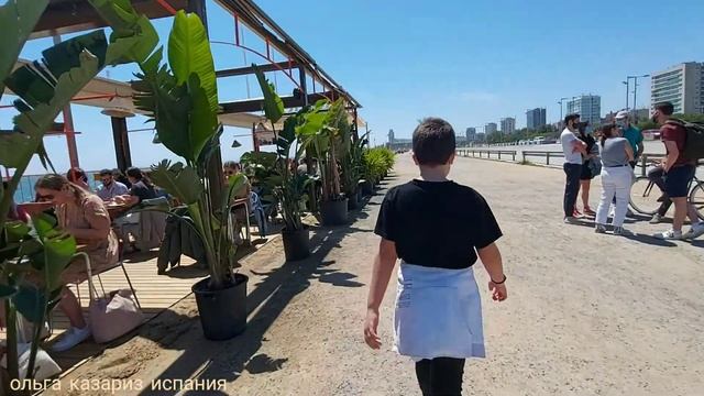 Пляж Левант в Барселоне в мае 8 05 2021 смотреть онлайн