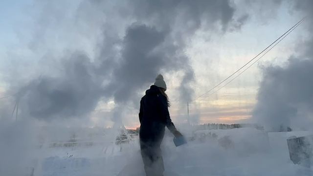 Кипяток на морозе ?❄️