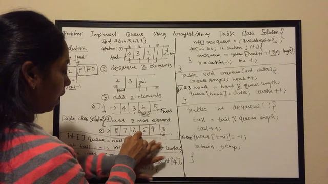Implement Queue using Array in Java смотреть онлайн