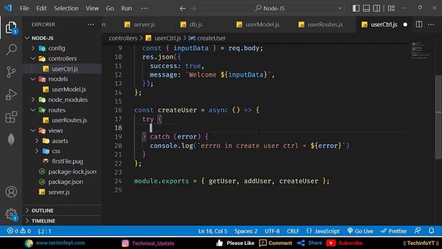 nodejs Mongodb Crud Operation | Learn Nodejs | Nodejs expressjs tutorials смотреть онлайн