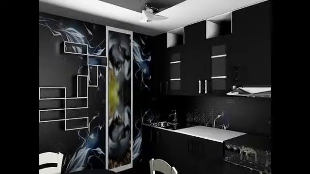 цветовые решение кухонных фасадов, дизайн кухни смотреть онлайн