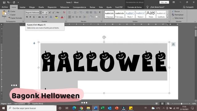 ?#2?COMO INSTALAR FONTS, FUENTES O TIPOS DE LETRAS DE HALLOWEEN PARA TUS TRABAJOS смотреть онлайн