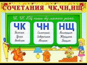 Буквосочетания чк- чн- чт. Повторение. 1 класс