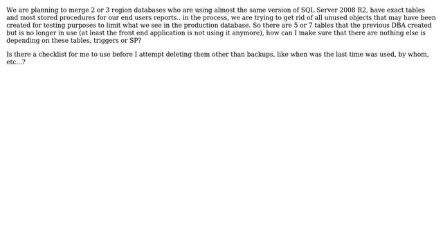 Databases: How to identify unused tables? смотреть онлайн