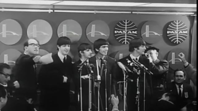 The Beatles Arrive at JFK airport New York for their first US performances смотреть онлайн