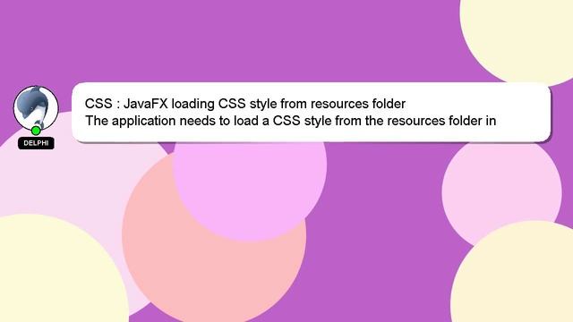 CSS : JavaFX loading CSS style from resources folder смотреть онлайн