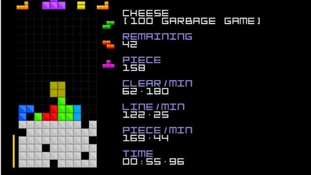Nullpomino Cheese 100 Lines - 1:47.91 смотреть онлайн