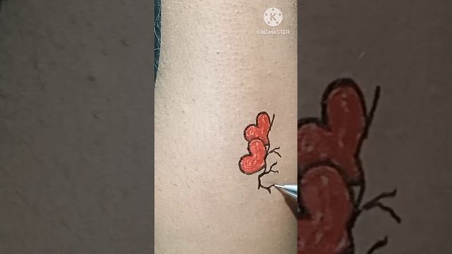 two heart ?tatto design#viral #short #trending ???? смотреть онлайн