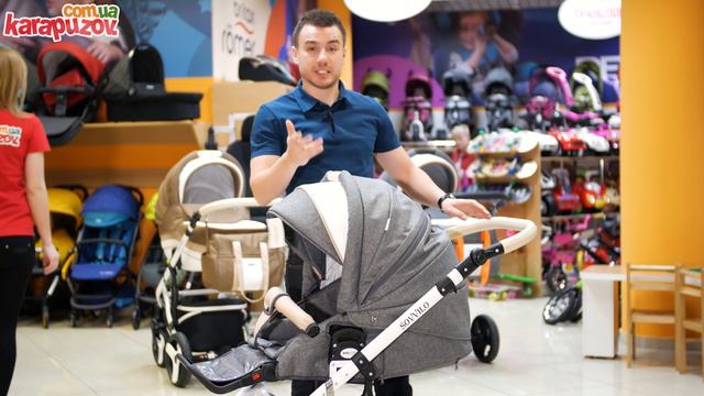 Как выбрать недорогую детскую коляску - BEBEKITTO SOVVILO. Видео обзор доступной коляски 2 в 1. смотреть онлайн