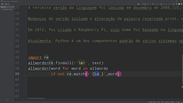 [Counter] - contando todas as palavras num texto - collections em Python смотреть онлайн