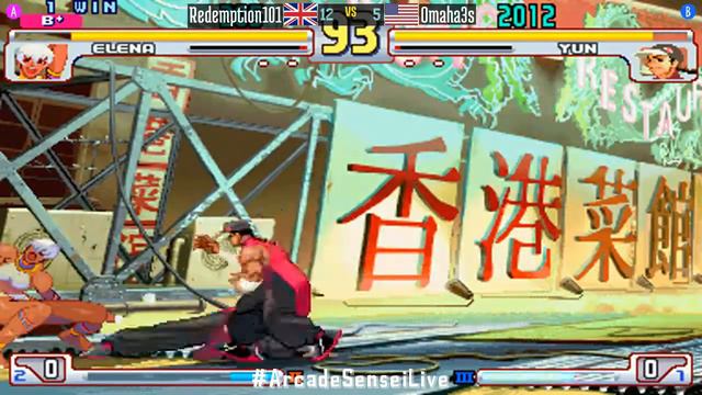 Fightcade: Redemption101 (GB) vs Omaha3s (US) [sfiii3nr1 Street Fighter III 3rd Strike sfiii sf3] смотреть онлайн