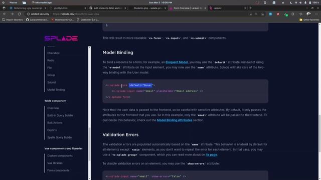 Editing Records | Laravel Splade Tutorial for Beginners смотреть онлайн