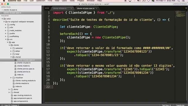 Curso de testes unitários com Angular 2 - Parte 2/4 смотреть онлайн