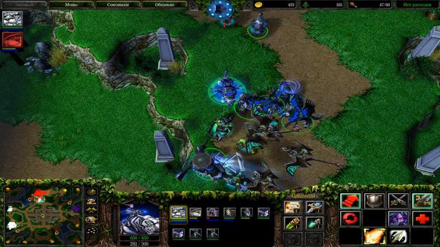 Warcraft 3 Ледяной Трон - 2 vs 2. Ночные эльфы. смотреть онлайн