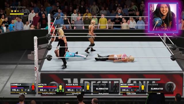 6 Women Battle Royal vs YOUTUBERS / YouTube WrestleMania! WWE 2K17 смотреть онлайн