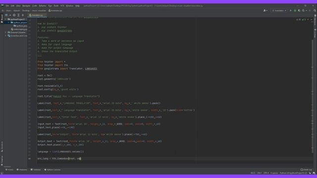 Language Translator with Python using Tkinter and Googletrans смотреть онлайн