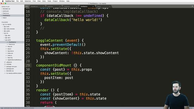 #9 Try REACTjs Tutorial - Convert Prop to a State смотреть онлайн
