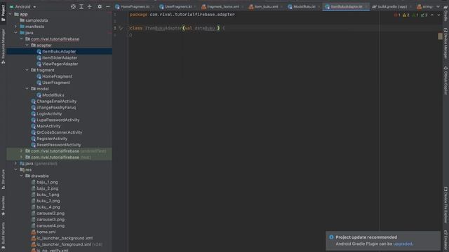 MENAMPILKAN DATA DUMMY MENGGUNAKAN RECYCLE VIEW DI ANDROID STUDIO || FIREBASE [PART 11] смотреть онлайн