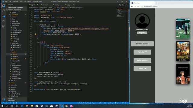 React Redux App part 9 | Let's Make an App | Adding Logic to Profile Component смотреть онлайн