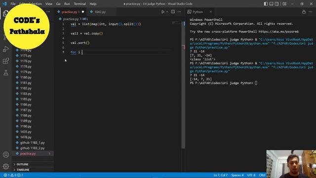 BEE 1042 Solution | Live Python3 Programming on Beecrowd Beginner Level Day 20 смотреть онлайн