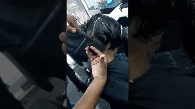 Long Hair to One Length Bob #bob #alinebob #haircut смотреть онлайн