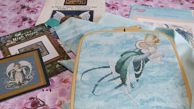 #94 Вышивка крестиком. Готовая работа Just Nan. Текущие процессы. Новый процесс от Lavender & Lace. смотреть онлайн