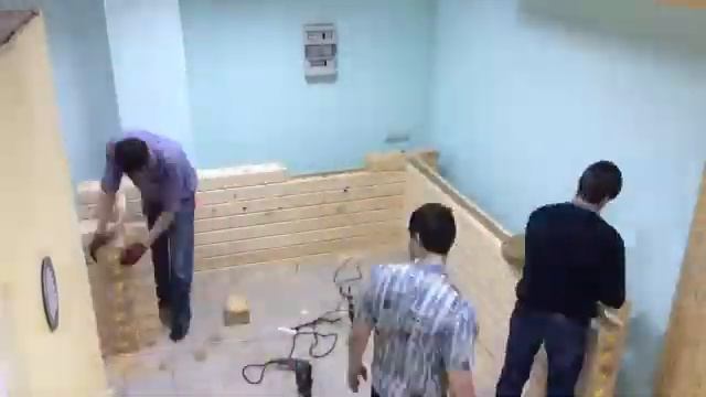 Монтаж сухого профилированного бруса. смотреть онлайн