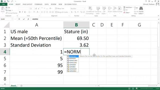 Anthropometric Data Conversion Using MS Excel смотреть онлайн