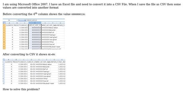 Why does my exported CSV data get converted to weird formats? смотреть онлайн
