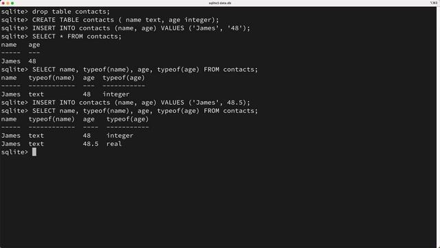 SQLite for beginners: Datatypes смотреть онлайн