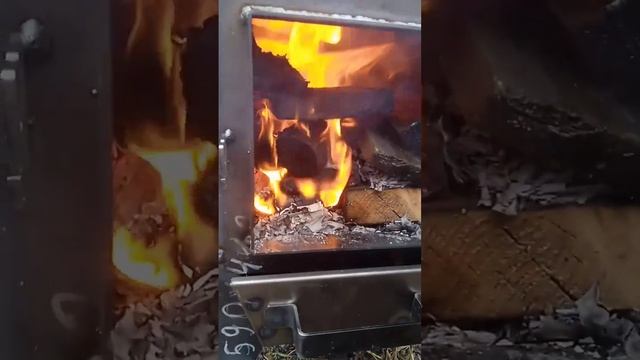 Буржуйка потужністю 3 кВт, сталь 3-4 мм, до 25 м2 смотреть онлайн