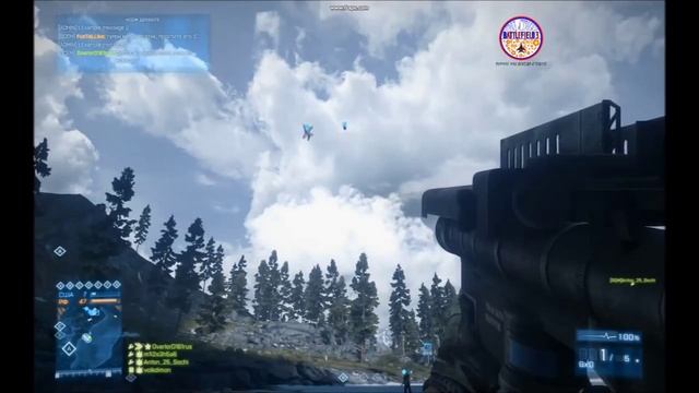 Battlefield 3 - Отряд "Стрижи" - 3 метра над уровнем неба))) смотреть онлайн