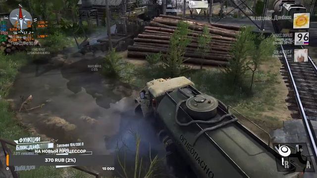 SPINTIRES MUDRUNNER ✪ Прохождение карты Лесозаготовки / Forest Harvesting ✪ на руле #Logitech #momo смотреть онлайн