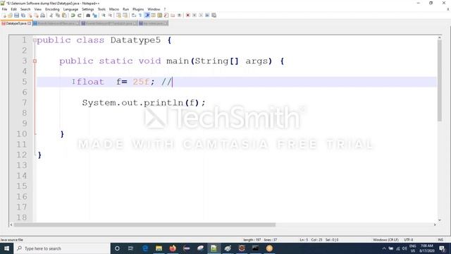 Session 9 Java Float DataType for Selenium || In Telugu || By Mr Hanumanth смотреть онлайн
