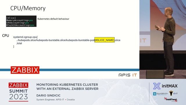 Monitoring Kubernetes Cluster with an External Zabbix Server by Dario Sindicic / Zabbix Summit 2023 смотреть онлайн