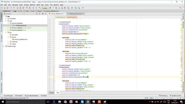 Android SQLite Database example Project : part 7 смотреть онлайн