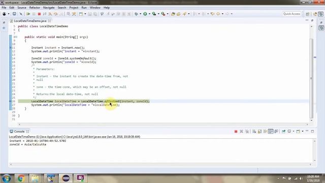 How to use ofInstant method of LocalDateTime Class? | Java 8 Date and Time смотреть онлайн